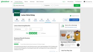 
Lamar Advertising Employee Benefits and Perks | Glassdoor
