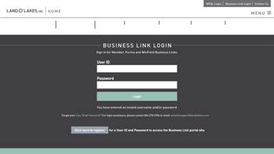 
                            6. Land O'Lakes Inc. - Business Link login