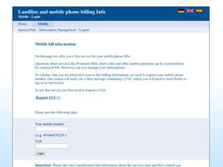 
                            5. Landline and mobile phone billing Info