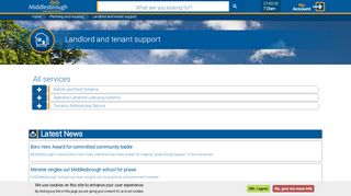 
                            5. Landlord and tenant support | Middlesbrough Council - Middlesbrough Landlord Portal