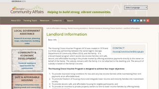 
                            1. Landlord Information | Georgia Department of Community Affairs - Dca Ga Gov Landlord Portal