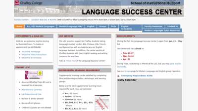 Language Success Center - Chaffey College