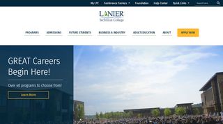 
Lanier Technical College – Great Careers Begin Here!
