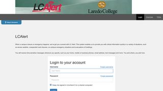 
Laredo College - Login to your account
