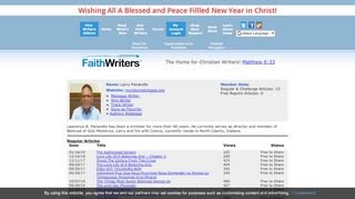
Larry Panarello - FaithWriters.com Member Profile  
