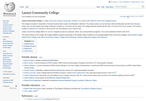 
Lassen Community College - Wikipedia
