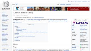 
                            7. LATAM Airlines Group - Wikipedia - Portal Latam Staff Travel