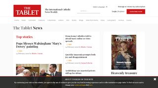 Latest News about Catholicism and Christianity in The Tablet - Thetablet Co Uk Portal