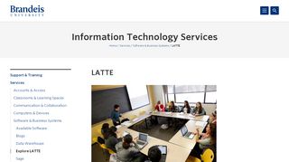 
                            2. LATTE - Brandeis University - Brandeis Latte Portal