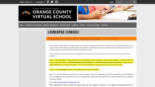 Launchpad (Canvas) - OCPS Orange County Virtual School - Ocps Launchpad Student Portal
