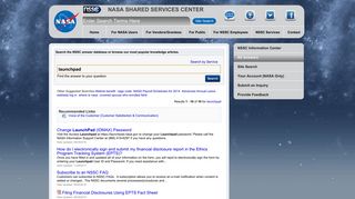 
                            4. LaunchPad - NSSC Information Center - NASA - Nasa Launchpad Portal