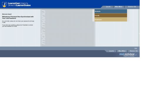 
                            4. Laurentian Webadvisor - Laurentian University Email Portal