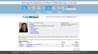 
LaVonne Wood - FaithWriters.com Member Profile  
