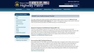 
                            4. Law Enforcement Portal - Missouri State Highway Patrol - Bvp Lab Portal Login