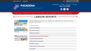 
                            6. Lawson Reports - Pasadena Independent School District - Pisd Lawson Portal Portal