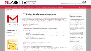 
                            3. LCC Student Email - Email | Labette Community College - Lcc Higher One Portal