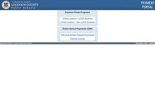 LCPS - Payment Portal - Loudoun County Public Schools - Lcps Payment Portal