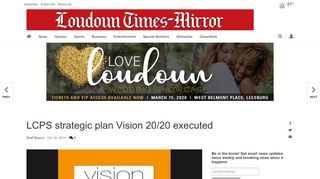 
                            4. LCPS strategic plan Vision 20/20 executed | News ... - Loudoun Vision Portal