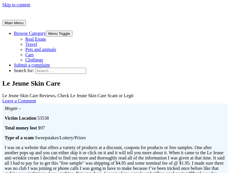 
                            5. Le Jeune Skin Care Scam or Legit? Read 1 Le Jeune Skin ...