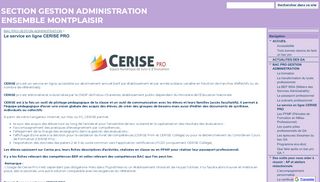 
                            5. Le service en ligne CERISE PRO - SECTION GESTION ... - Cerise Pro Connexion Portal