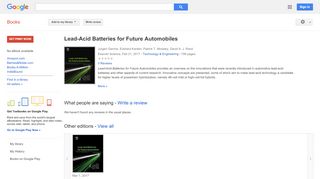 
                            7. Lead-Acid Batteries for Future Automobiles - University Alliance Ju Portal