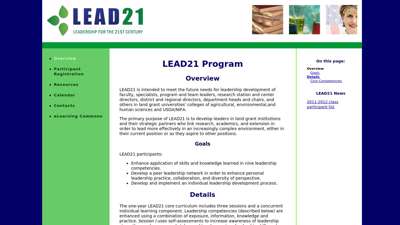 LEAD21 Program Overview