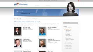 
                            4. Leadership Team | Manpower - Manpower North America Home Portal