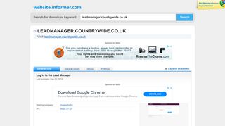
                            5. leadmanager.countrywide.co.uk at WI. Log in to the Lead ... - Lead Manager Countrywide Portal