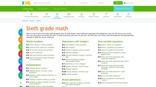 
                            6. Learn 6th grade math - IXL - Ixl Math Grade 8 Portal