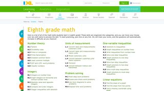 
                            1. Learn 8th grade math - IXL - Ixl Math Grade 8 Portal