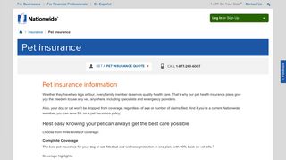 
                            5. Learn About Pet Insurance from Nationwide - Nationwide Pet Portal