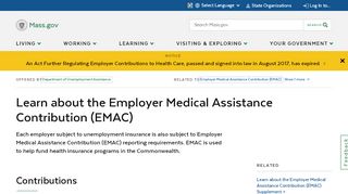 Learn about the Employer Medical Assistance Contribution ...