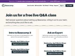 Learn Basecamp Live