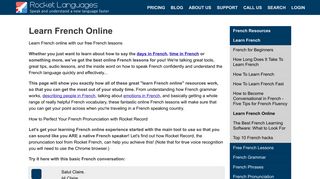 
                            2. Learn French Online - Rocket Languages