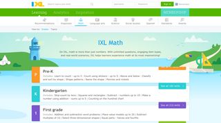 
Learn math online - IXL Math  
