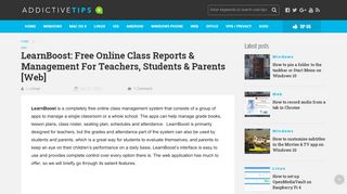 LearnBoost: Free Online Class Reports & Management For ...