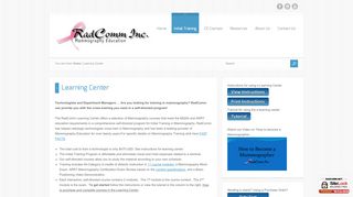 
                            4. Learning Center - RadComm Inc. - Radcomm Portal