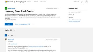 
                            8. Learning Download Center - Training, Certification, and Program ... - Microsoft Learning Download Center Portal