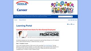 
                            2. Learning Portal - accls - Vzlearn Login