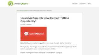 Leased Ad Space Review: Decent Traffic & Opportunity? - Leased Ad Space Portal
