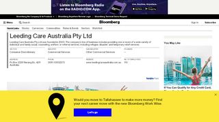 
                            1. Leeding Care Australia Pty Ltd - Company Profile and News ... - Leeding Care Australia Portal