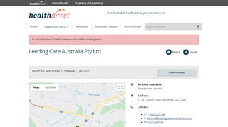 
                            6. Leeding Care Australia Pty Ltd | healthdirect - Leeding Care Australia Portal