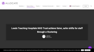 
                            6. Leeds Teaching Hospitals NHS Trust achieve fairer, safer ... - E Rostering Leeds Teaching Hospitals Portal