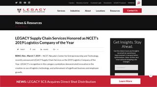 
                            8. LEGACY Supply Chain Services Honored as NCET's 2019 ... - Legacy Scs Employee Portal