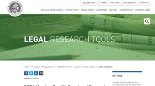 
                            8. LEGAL RESEARCH - WSBA - Casemaker Portal
