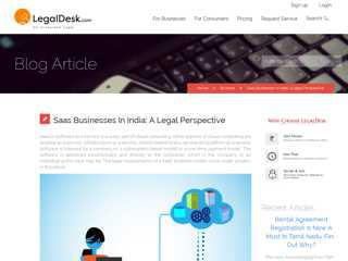 
                            2. legaldesk.com Saas Businesses In India: A Legal Perspective