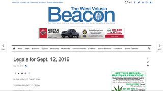 
Legals for Sept. 12, 2019 | Public notices | The West Volusia ...
