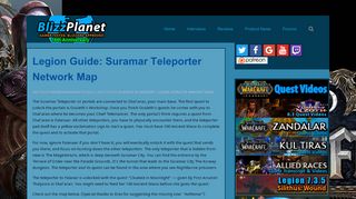 
                            3. Legion Guide: Suramar Teleporter Network Map - Blizzplanet | Warcraft - Suramar Portals