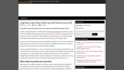 Legit Bank Logins Shop  Bank Logs With Email Access 2020 ...