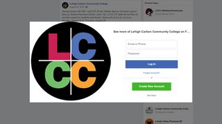 
                            2. Lehigh Carbon Community College - Facebook - Lehigh Carbon Community College Portal